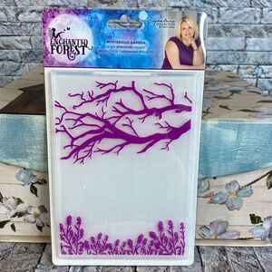 Crafters Companion NWT Embossing Folder Enchanted Forest Mysterious Garden
